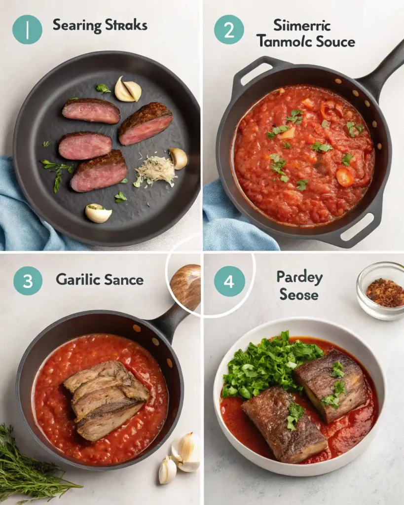 steak pizzaiola recipe