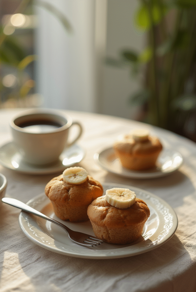 Banana Muffin Recipe with 2 Bananas