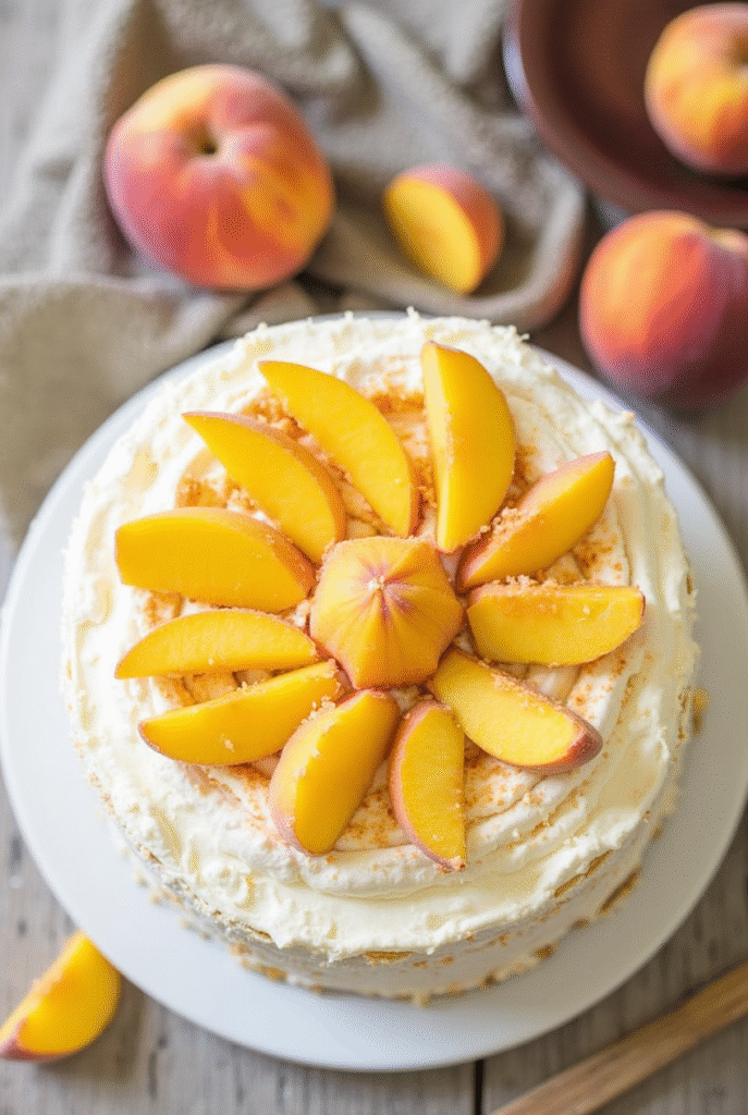 peaches and cream cake